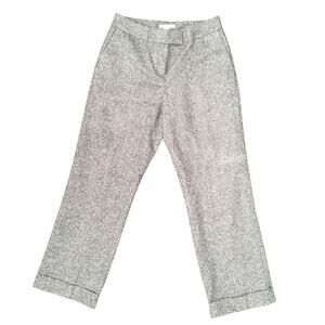 Vtg Pendleton virgin wool /silk dress pants straight leg Gray tweed 10 petite W